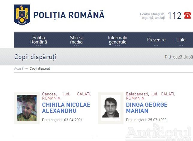 Copiii dispăruți din Galați – ieri și azi