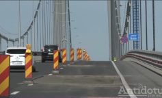 VIDEO Podul peste Dunăre de la Brăila a picat bacul constructorilor. A intrat din nou în reparații