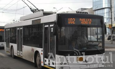 Autobuz în loc de troleu pe traseul 102