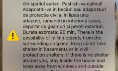 RO Alert în Galați și Tulcea. Nu de Ashley, ci de dronă