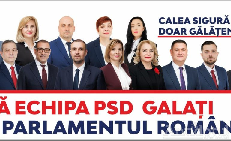 Echipa PSD Galați pentru Parlamentul României