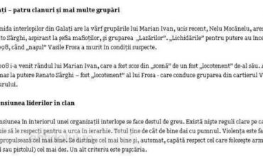 "Adevărul" se face de rîs, dîndu-i pe Renato şi Crăcănatu şefi ai interlopilor din Galaţi şi Brăila