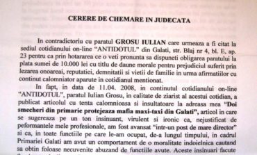 "Pe tot parcursul articolului, Grosu a folosit expresii jignitoare, ironice şi şicanatoare la adresa mea”